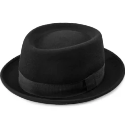Czarny wełniany kapelusz Heisenberg Fido