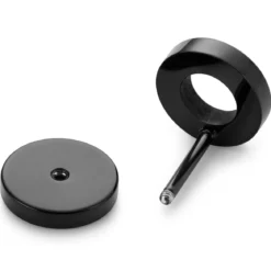 Czarny wkręt 10 mm w kształcie koła