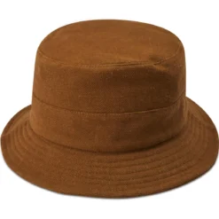 Czekoladowo-brązowy kapelusz Bucket Hat Giotto Moda