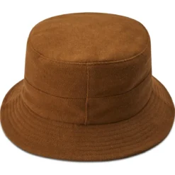 Czekoladowo-brązowy kapelusz Bucket Hat Giotto Moda