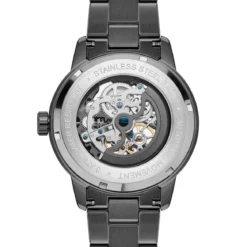 Dante II | Ciemnoszary zegarek z widocznym mechanizmem