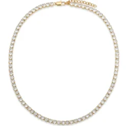 Dazzle | 5mm pozłacany 14K łańcuszek tenisowy z cyrkoniami