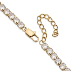 Dazzle | 5mm pozłacany 14K łańcuszek tenisowy z cyrkoniami