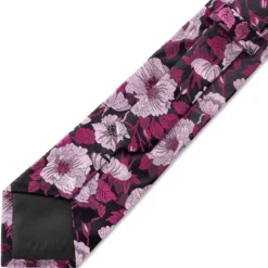 Dianthus | 8 cm różowy krawat jedwabny w kwiaty