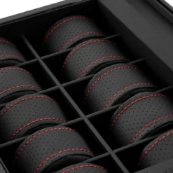 Dwupoziomowe pudełko na 20 zegarków Black Magic