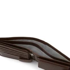 Ergonomiczny brązowy portfel ze skóry California