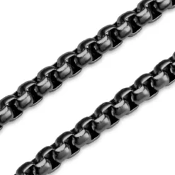 Essentials | 5 mm spiżowo-czarna bransoletka kostka zakrzywiona
