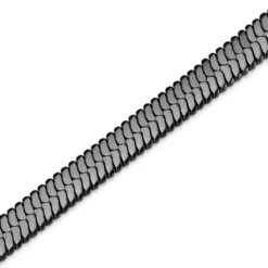 Essentials | 6 mm spiżowo-czarna bransoletka jodełka