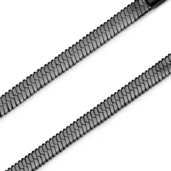 Essentials | 3 mm spiżowo-czarna bransoletka jodełka