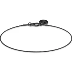 Essentials | 1 mm spiżowo-czarna bransoletka wężyk