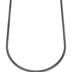 Essentials | 4 mm spiżowo-czarny naszyjnik jodełka