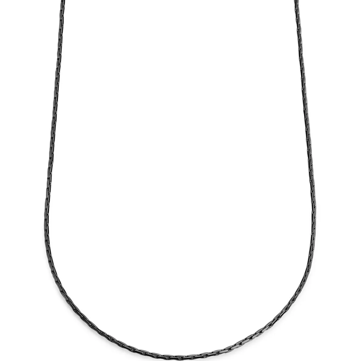 Essentials | 2 mm spiżowo-czarny naszyjnik kostka