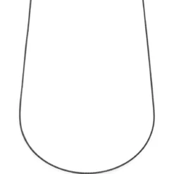 Essentials | 1 mm spiżowo-czarny naszyjnik kostka zakrzywiona