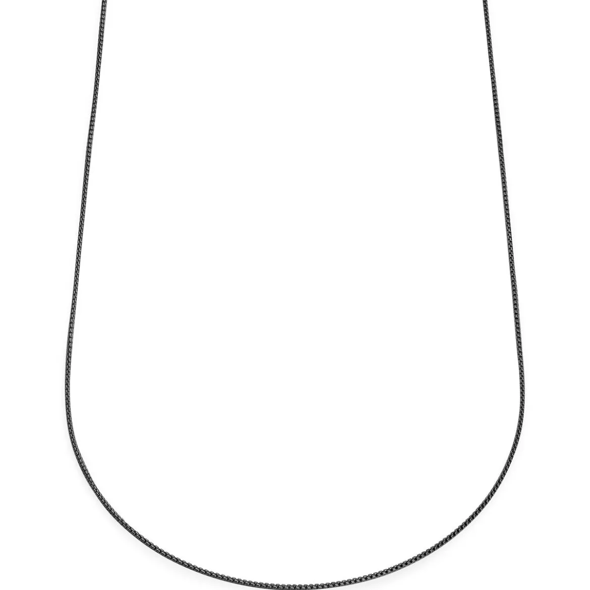 Essentials | 1 mm spiżowo-czarny naszyjnik kostka zakrzywiona
