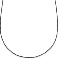 Essentials | 2 mm spiżowo-czarny naszyjnik linka
