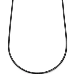 Essentials | 3 mm spiżowo-czarny naszyjnik wężyk