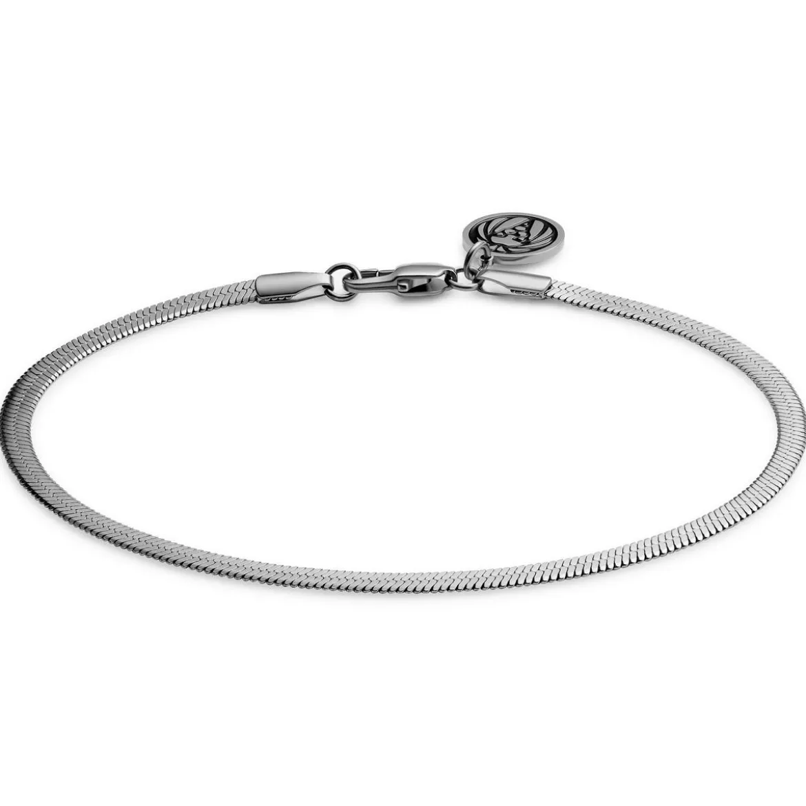 Essentials | 3 mm srebrzysta bransoletka jodełka