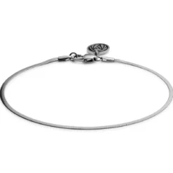 Essentials | 2 mm srebrzysta bransoletka jodełka