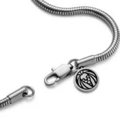 Essentials | 3 mm srebrzysta bransoletka wężyk