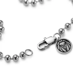 Essentials | 4 mm srebrzysta bransoletka łańcuszkowa kulkowa
