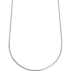 Essentials | 2 mm srebrzysty naszyjnik kostka