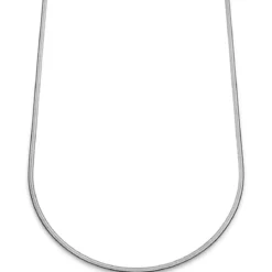 Essentials | 3 mm srebrzysty naszyjnik jodełka