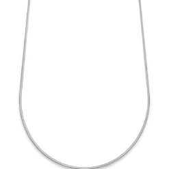 Essentials | 2 mm srebrzysty naszyjnik jodełka
