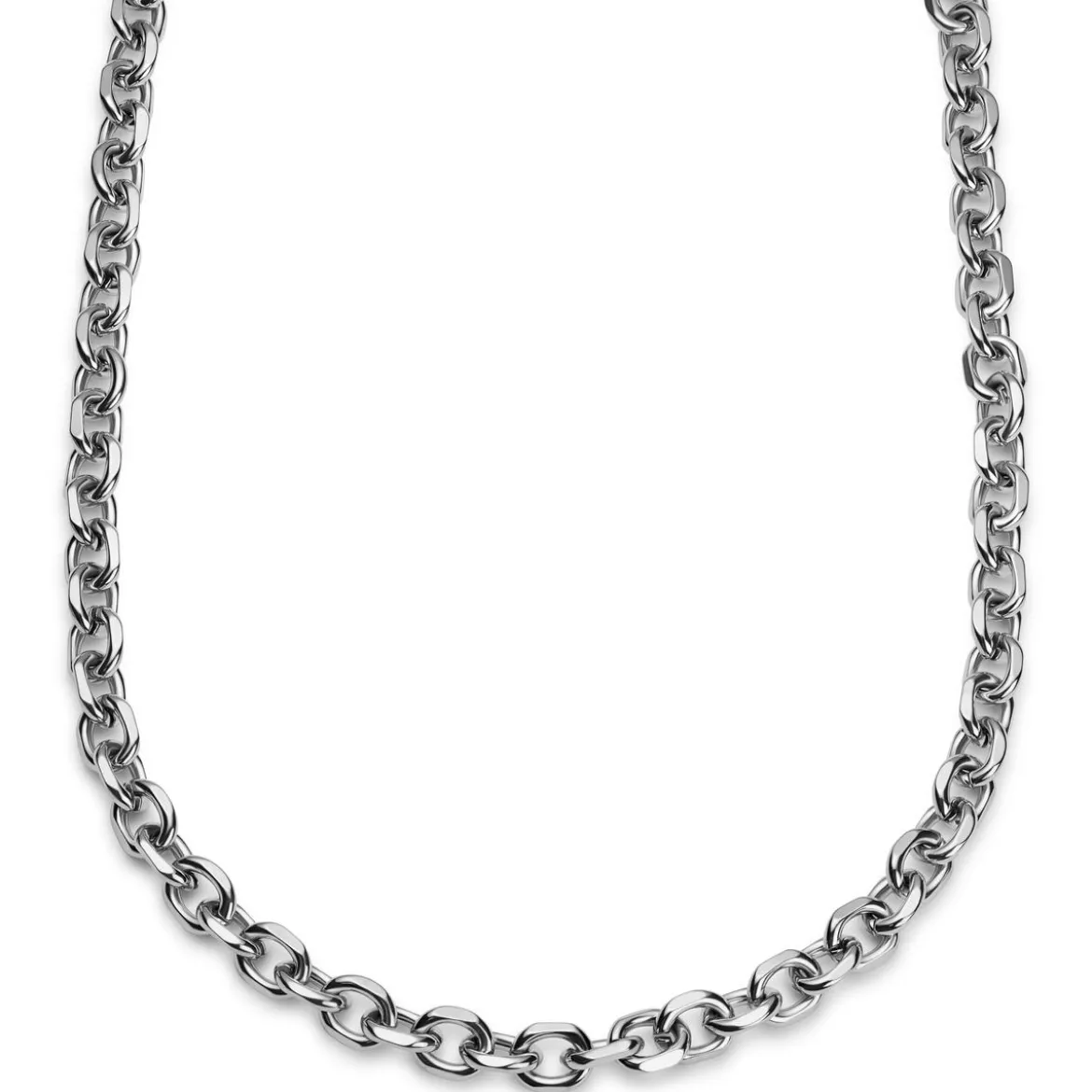 Essentials | 10 mm srebrzysty naszyjnik kabelkowy