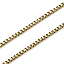 Essentials | 2 mm złocista bransoletka kostka kwadratowa
