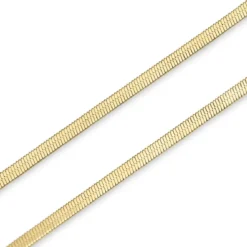 Essentials | 2 mm złocista bransoletka jodełka