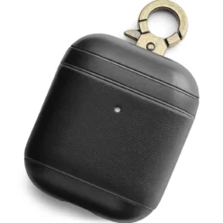 Etui na AirPods Gen 2 | Czarne | Skóra