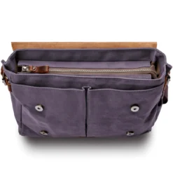 Fioletowa Torba Listonoszka W Stylu Vintage