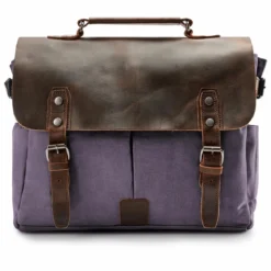 Fioletowa Torba Listonoszka W Stylu Vintage
