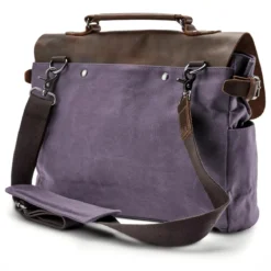 Fioletowa Torba Listonoszka W Stylu Vintage