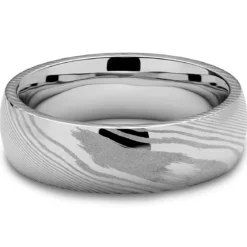 Fortis | 7 mm pierścionek ze stali damasceńskiej