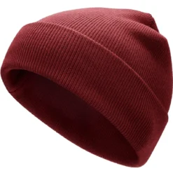 Hiems | Bordowa czapka beanie z bawełny z recyklingu