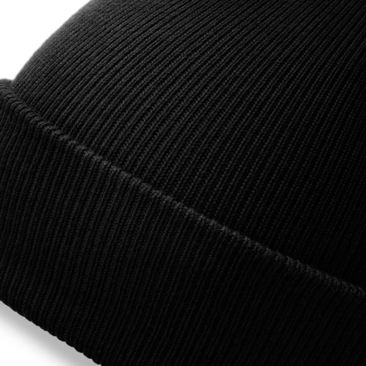 Hiems | Czarna czapka beanie z bawełny z recyklingu