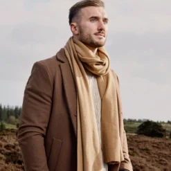 Hiems | Piaszczysty szalik z bawełny z recyklingu