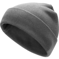 Hiems | Szara czapka beanie z bawełny z recyklingu
