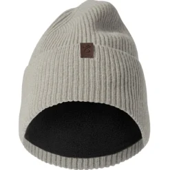 Hiems | Szara czapka beanie z wełny z recyklingu z mankietem