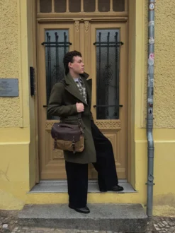 Jasnobrązowa Torba Listonoszka W Stylu Vintage
