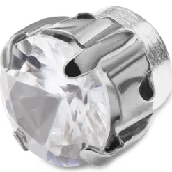 Jasny kryształowy kolczyk magnetyczny