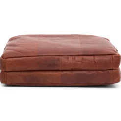 Kasztanowa skórzana torba na laptopa Montreal XL