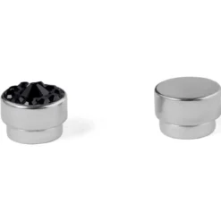 Kolczyk magnetyczny z czarnym kryształem 6 mm