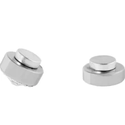 Kolczyk magnetyczny z przezroczystym kryształem 6 mm