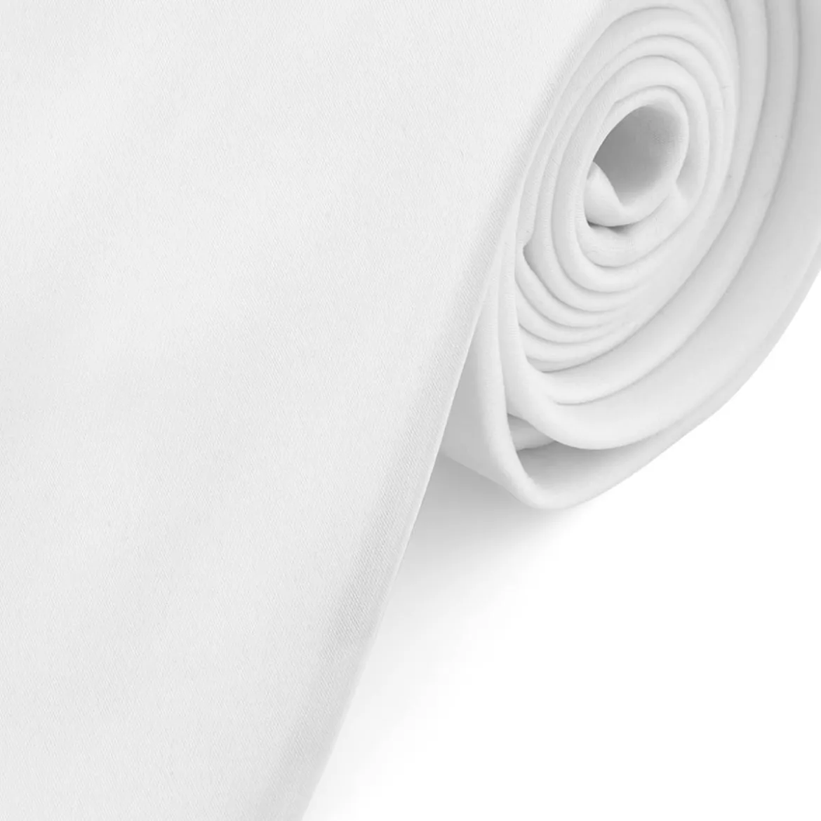 Krawat w kolorze białym 8 cm Basic