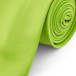 Krawat w kolorze limonkowej zieleni 8 cm Basic