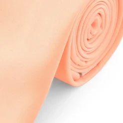 Krawat w kolorze łososiowym 6 cm Basic