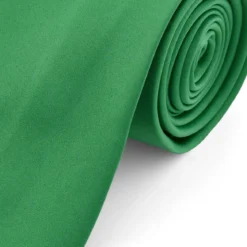 Krawat w kolorze szmaragdowo-zielonym 8 cm Basic