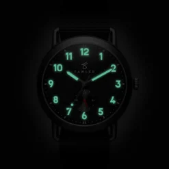Kronos | Czarny zegarek outdoorowy z czarnym paskiem nylonowym